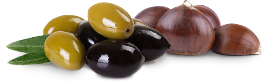 Olives and chestnuts