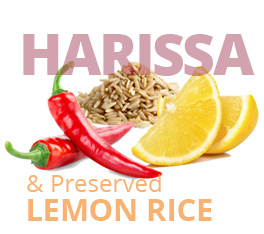 Harissa and preserved lemon rice