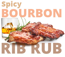 Spicy bourbon rib rub